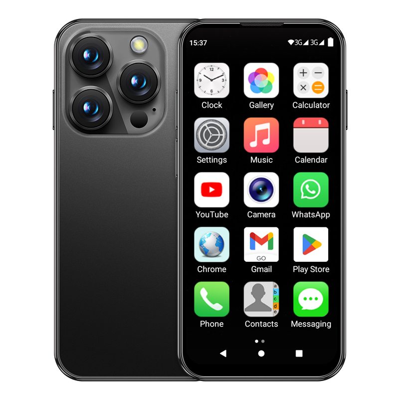 SERVO 19E Mini-Smartphone Android10 OS 3G WCDMA 2 GB + 16 GB Gesicht Freischalten abspielen Geschäft WiFi Hotspot 2 SIM bereithalten Niedliche Mobiltelefone Günstig: weiß