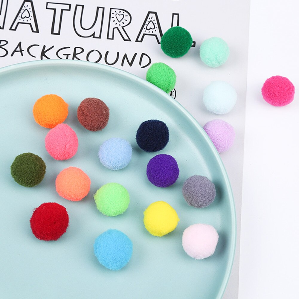 Pompons Multicolores ronds en fil Chenille pour Enfant, Artisanat, Fournitures de Loisirs, bricolage, Décoration créative