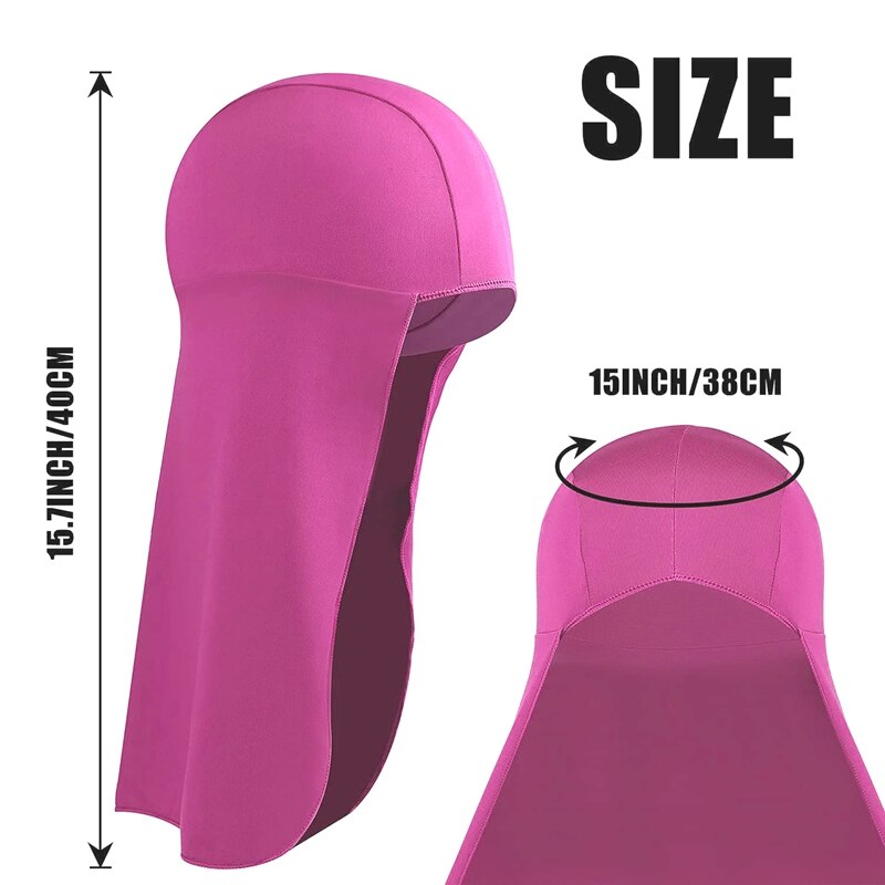 3Pcs Hard Hat Neck Shade Elastic UV Protection Sun Shade Hat Neck Shield Neck Protector to Cover