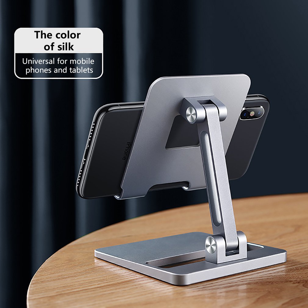 Tablet-halterung aus aluminium, höhenverstellbar und faltbar, sicher für ipad, samsung und xiaomi