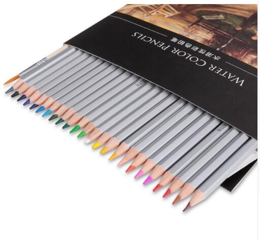 Deli Water Color Pencil Set 24/36/48/72 Colors Soluble Pencil For Drawing Painting Sketch Tin iron/Paper Box Art School Supplies: 36pcs paper box