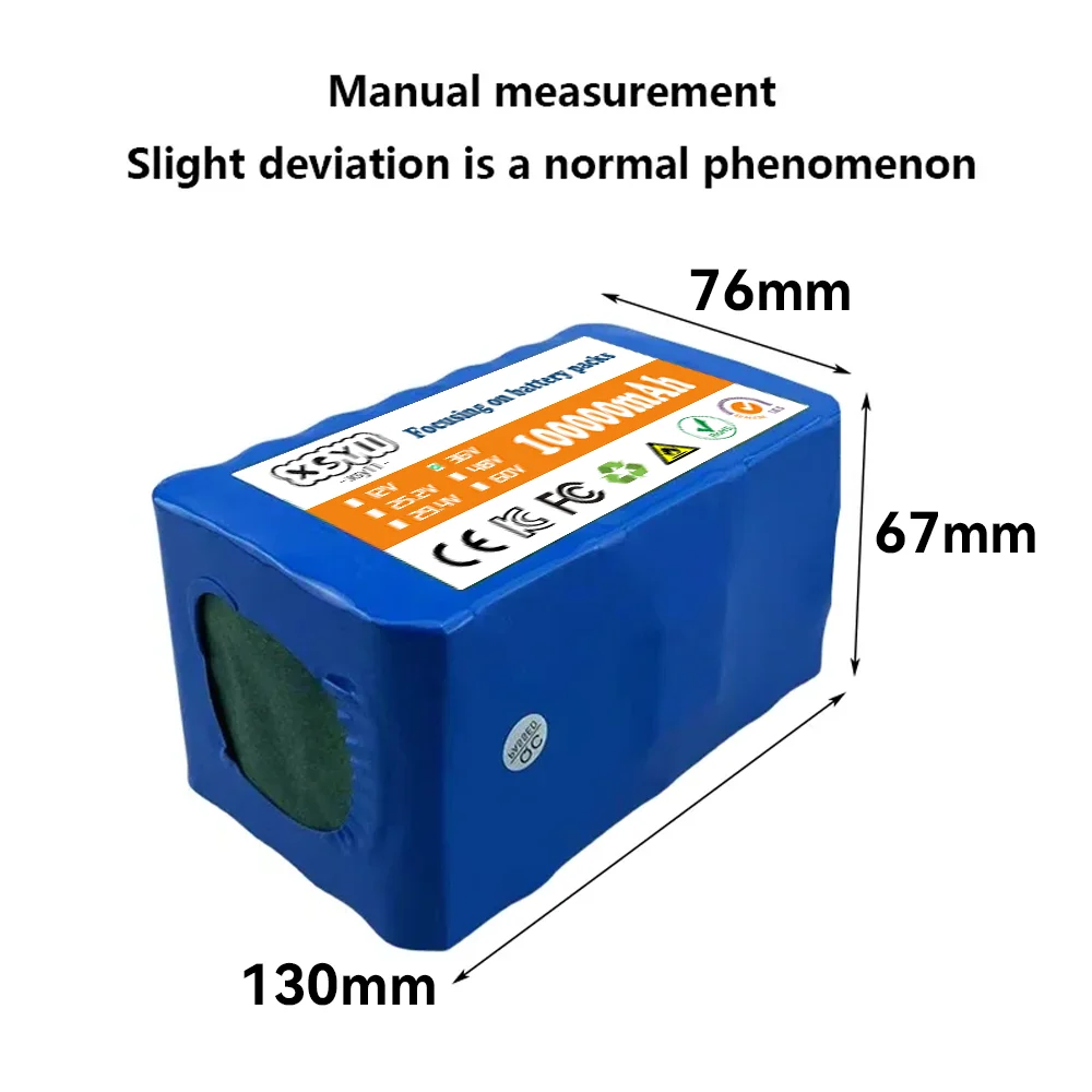 24V 7S4P 18650 Battery 100Ah 100000mAh for Electric Wheelchairs Rechargeable Lithium-ion Battery Pack + 29.4V Charger