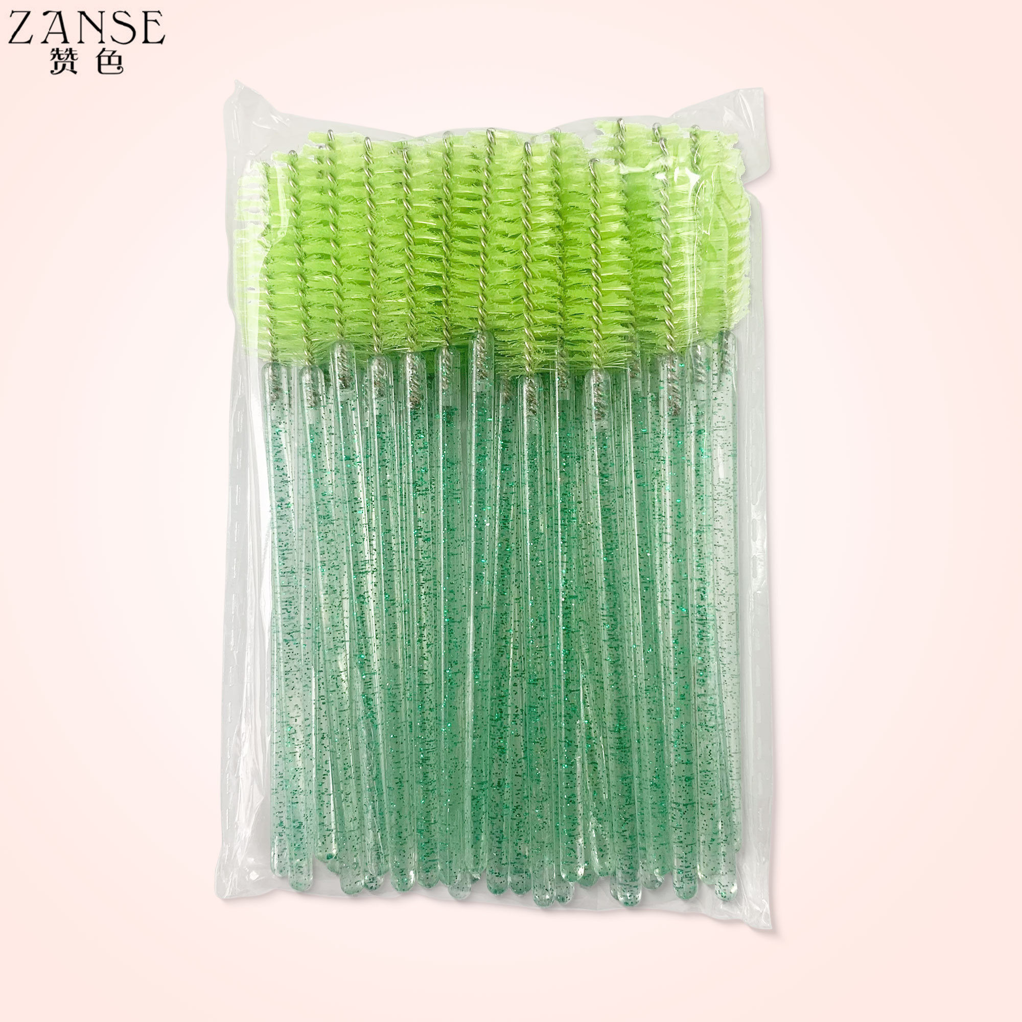 Wegwerp Kristal Wimpers Borstel Kam 5/50 Stuks Wimpers Extension Mascara Wands Make-Up Professionele Make-Up Beauty Tool: Blauw