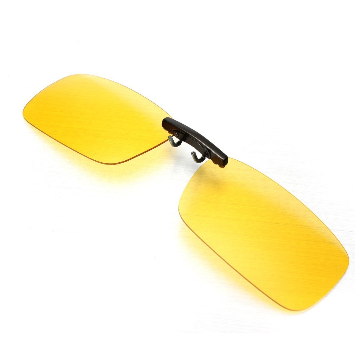 Unisex fiskebriller polariserede dag og nat dual-use clips easy clip solbriller flip linse kørebriller fiskeredskaber: Gul