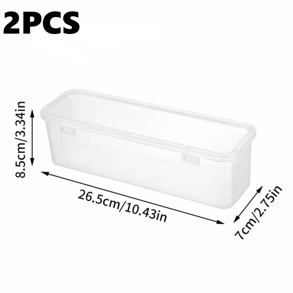 Doorzichtige Opbergdozen Met Deksel Voor Make-Upborstels Thuisverpakking Organizer Lade Dispenser Voor Ondergoed Kabeldoos: Black