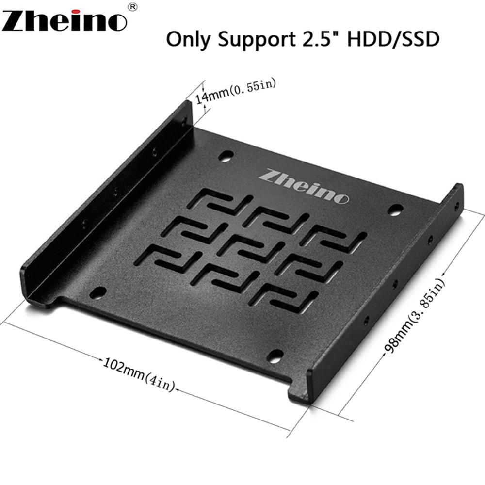 Zheino 2.5 Inch to 3.5 Inch Mounting Adapter HDD SSD Bracket Desktop Frame for Computer Holder