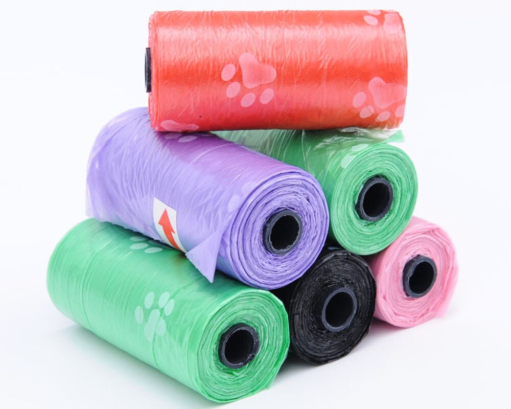10roll 150pcs Degradable Pet Waste Poop Bags Dog Cat Clean Up Refill Garbage Bag Dog Poop Bag Waste Bags Dispenser Outdoor Clean