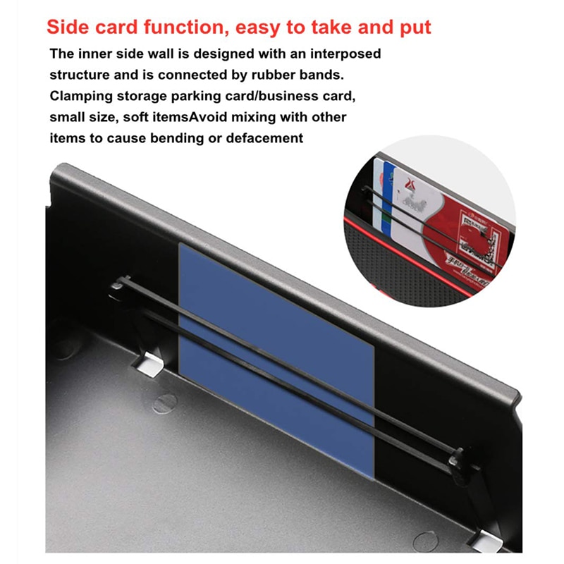 for Mitsubishi Eclipse Cross Storage Box Organizer Armrest Center Console Glove Box with Non-Slip Mat Inside Car