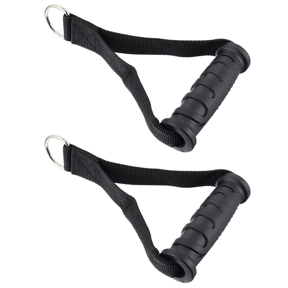 2pcs Fitness Handle Elastic Rope Portable Elastic Cable Handle Fitness Accessories