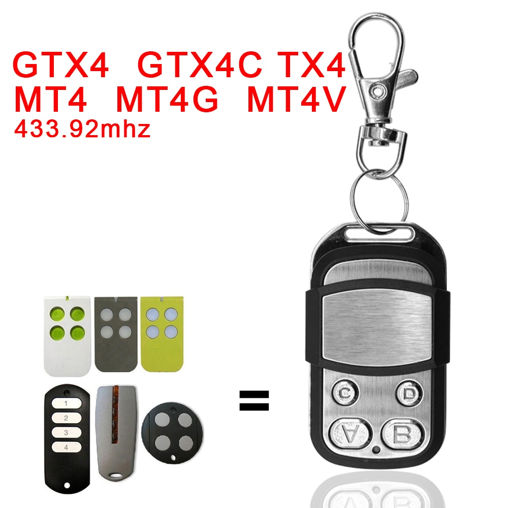 Télécommande de Garage Compatible avec Mhouse GTX4 / GTX4C/TX4, émetteur sans fil