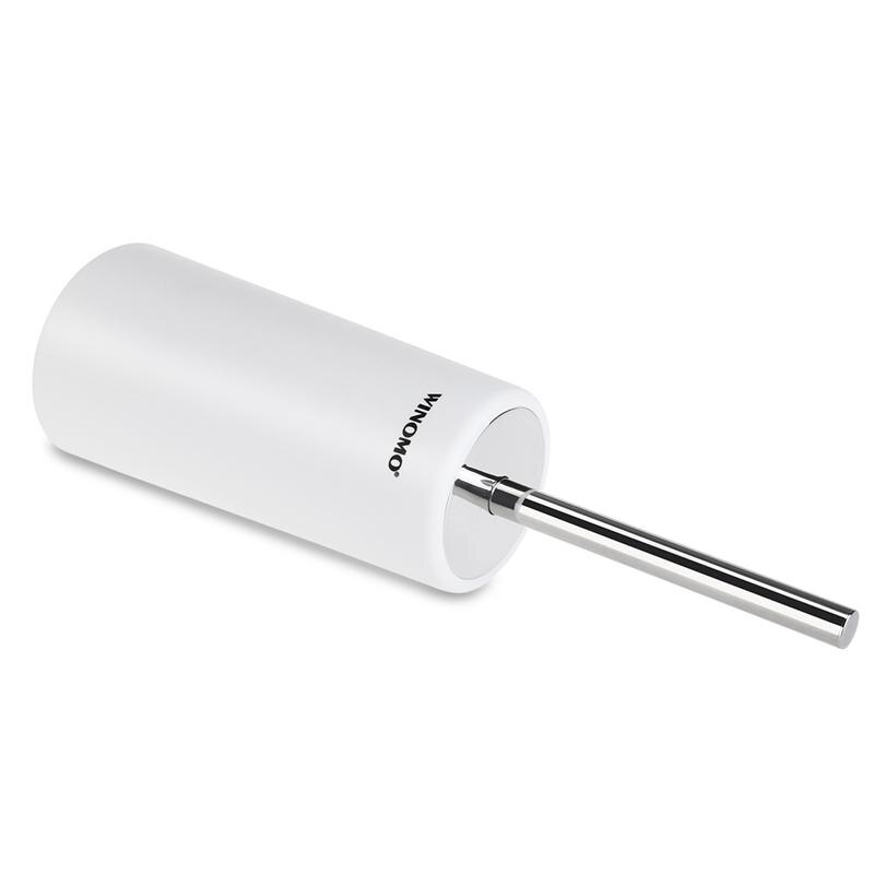 Winomo Rvs Toiletborstel En Houder Reinigingsborstel Staande Schoonmaak Tool Voor Badkamer Opslag Accessoires