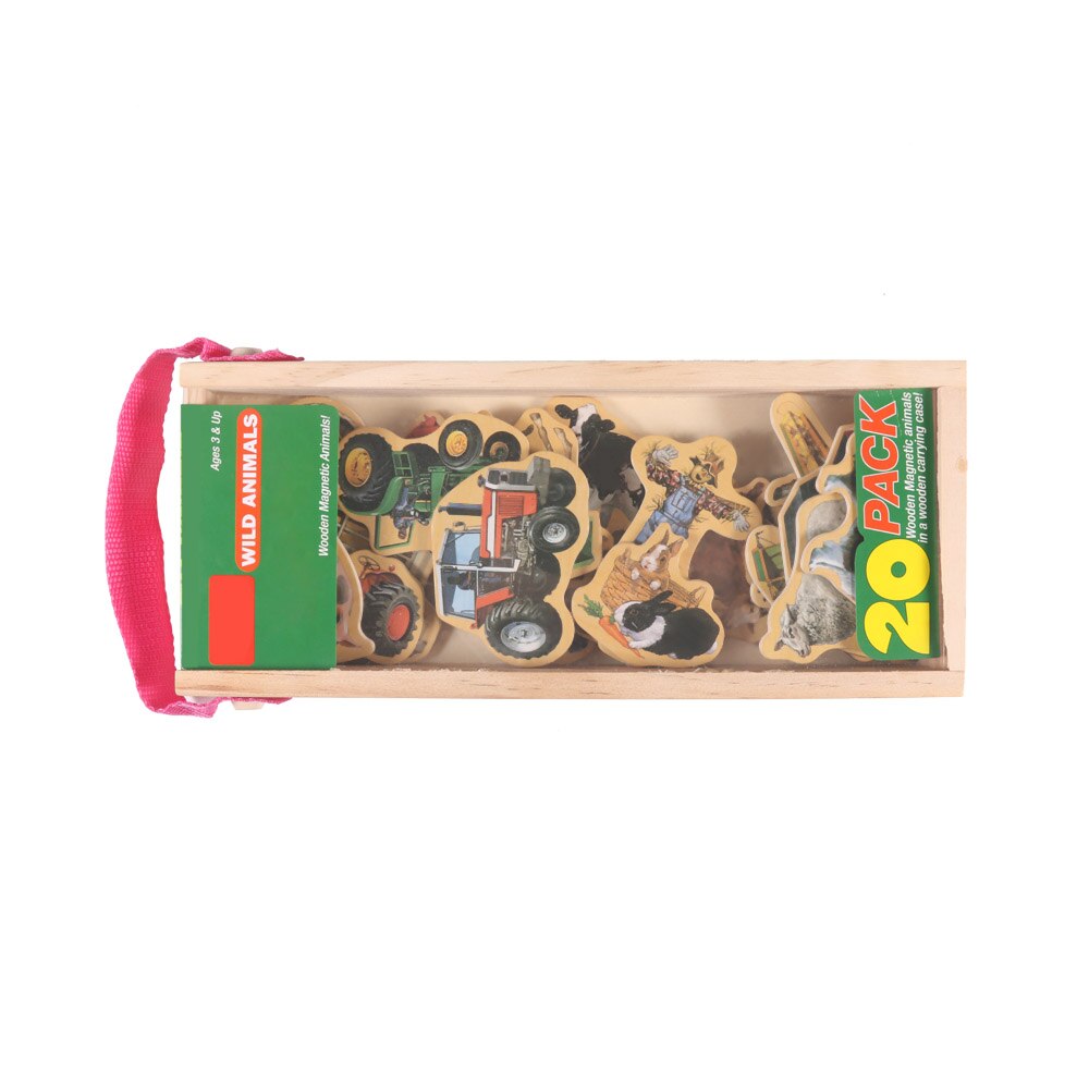 Kinderen Puzzel Kinderen Intellectuele Ontwikkeling Spel Speelgoed Magnetische Houten Alfabet Boerderij Speelgoed Kinderen Puzzel Speelgoed: Farm Puzzle