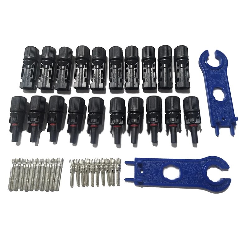 Solar Connector 10Pairs X Connector Solar Connector Zonnepaneel Tak Serie Aansluiten Voor Zonne-energie Systeem