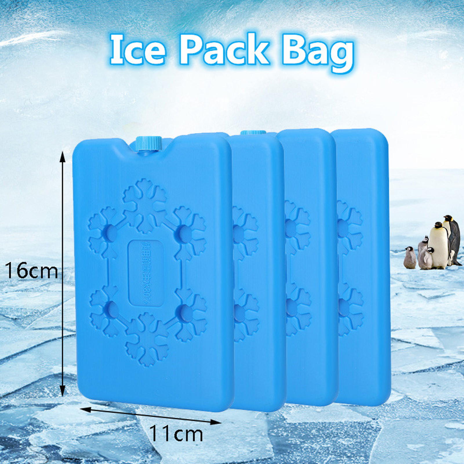 Freezer Ice Cooling Packs Reusable Cooler Pack Bag Long Lasting Cooling For Lunch Bags Fresh Food Fresh Food Storage Water Box