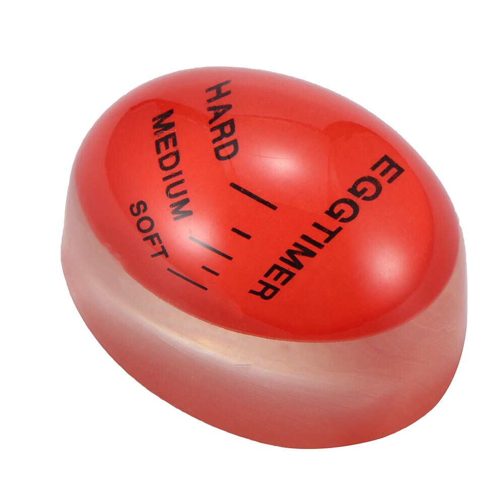 Egg Perfect Color Changing Timer Yummy Soft Hard Boiled Eggs Cooking Kitchen Eco-Friendly Resin Egg Timer Red Timer Tools: Default Title