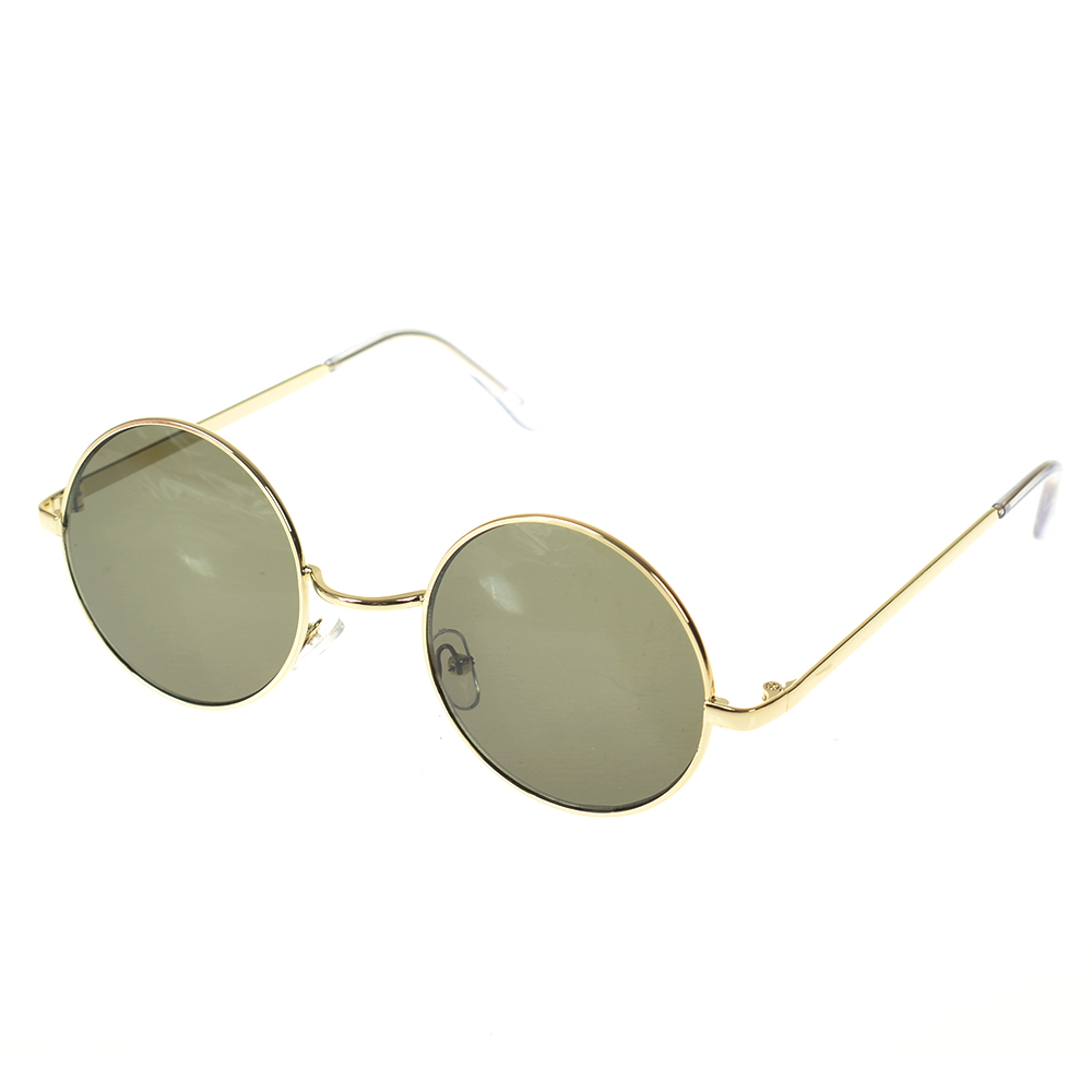 Gafas de sol redondas Vintage para mujer, lentes de Color del océano con espejo, de , marco de Metal, circulares,