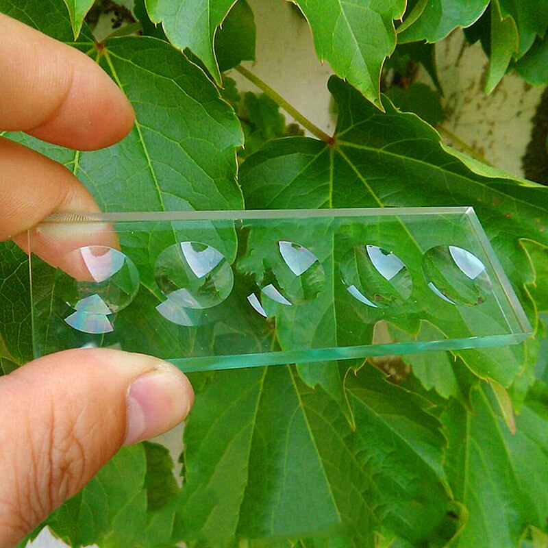 Microscope Slides With Five Concave Clear Glass Slides Microslide Ground Edges Thick 5mm Microscope Accessories 1pcs/pk