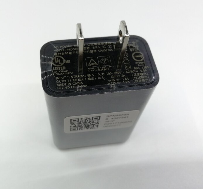 Original For MOTO Motorola Z2play XT1650 XT1710 original turbine fast charger charger data line: only charger