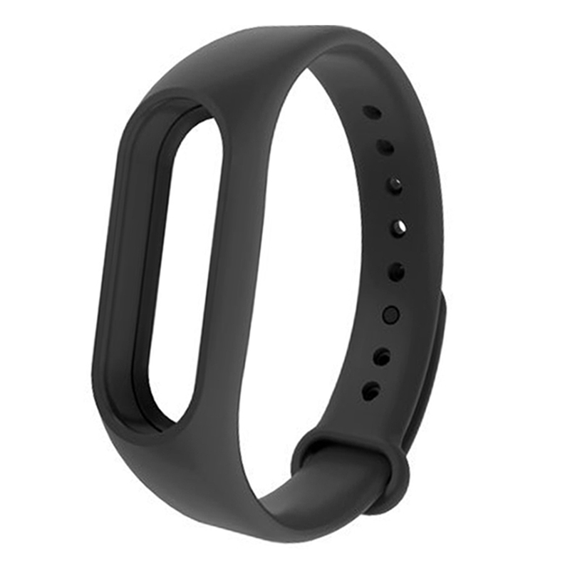 Voor mi band 2 accessoires pulseira mi band 2 strap vervanging siliconen wriststrap voor xiaomi Mi2 smart armband: Black
