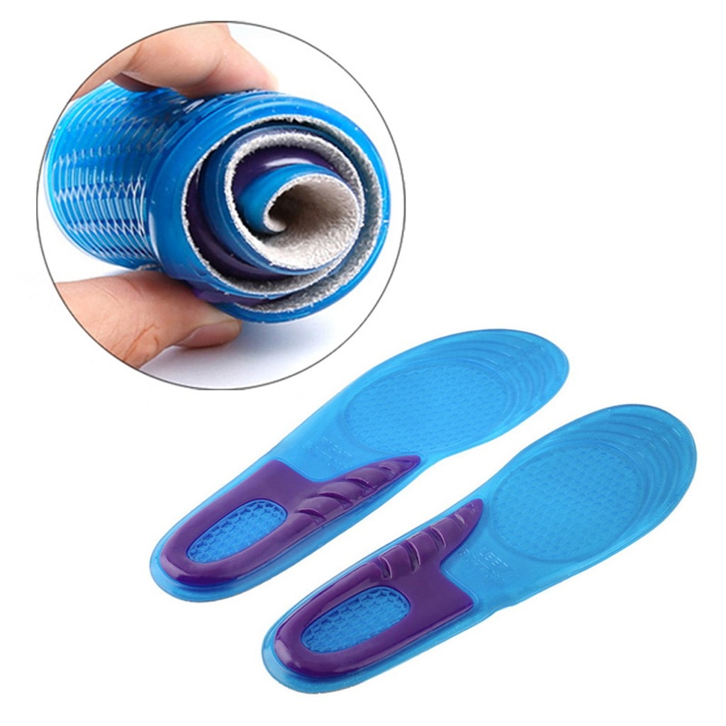 1 Paar Arch Ondersteuning Masseren Siliconen Anti-Slip Gel Soft Sport Shoe Binnenzool Pad