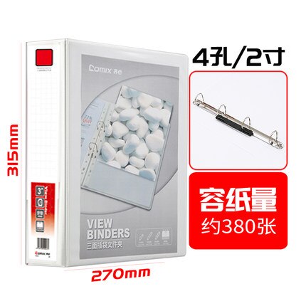 38mm thick a4 punching folder 2 holes 3 holes 4 holes punching binders Office file folder thickened data clips