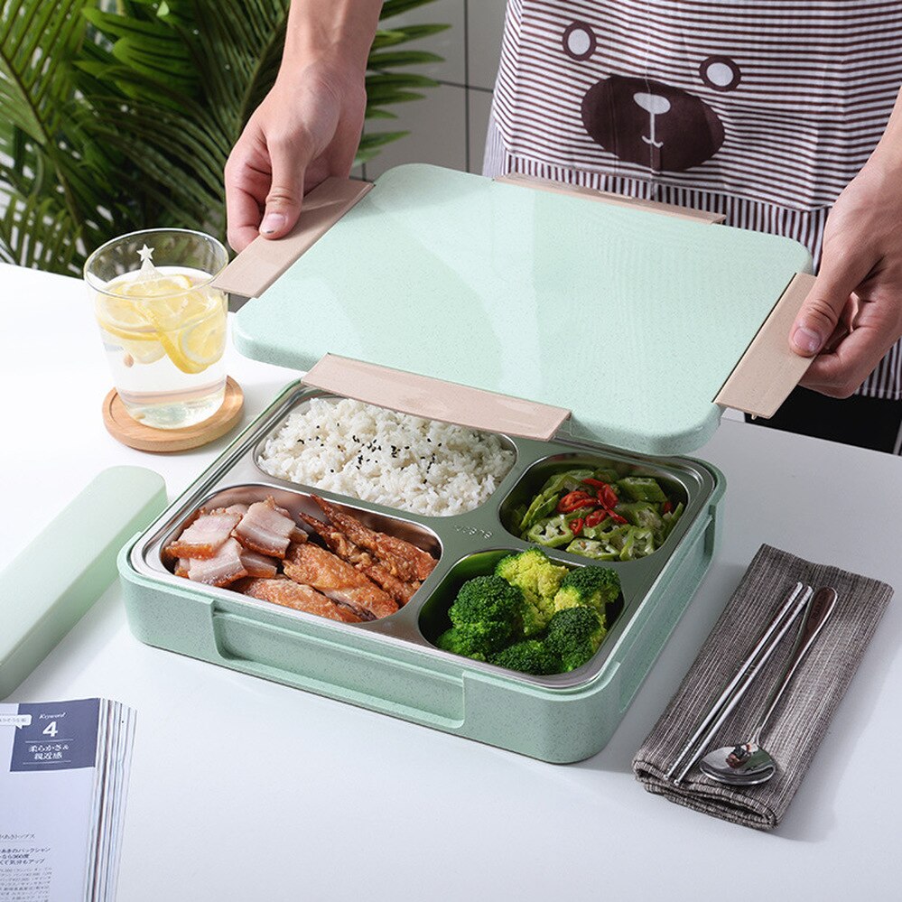 Bento Box 304 stainless steel insulated lunch box food container Capacity Office Worker Lunchbox Kids Heated Lunch Box