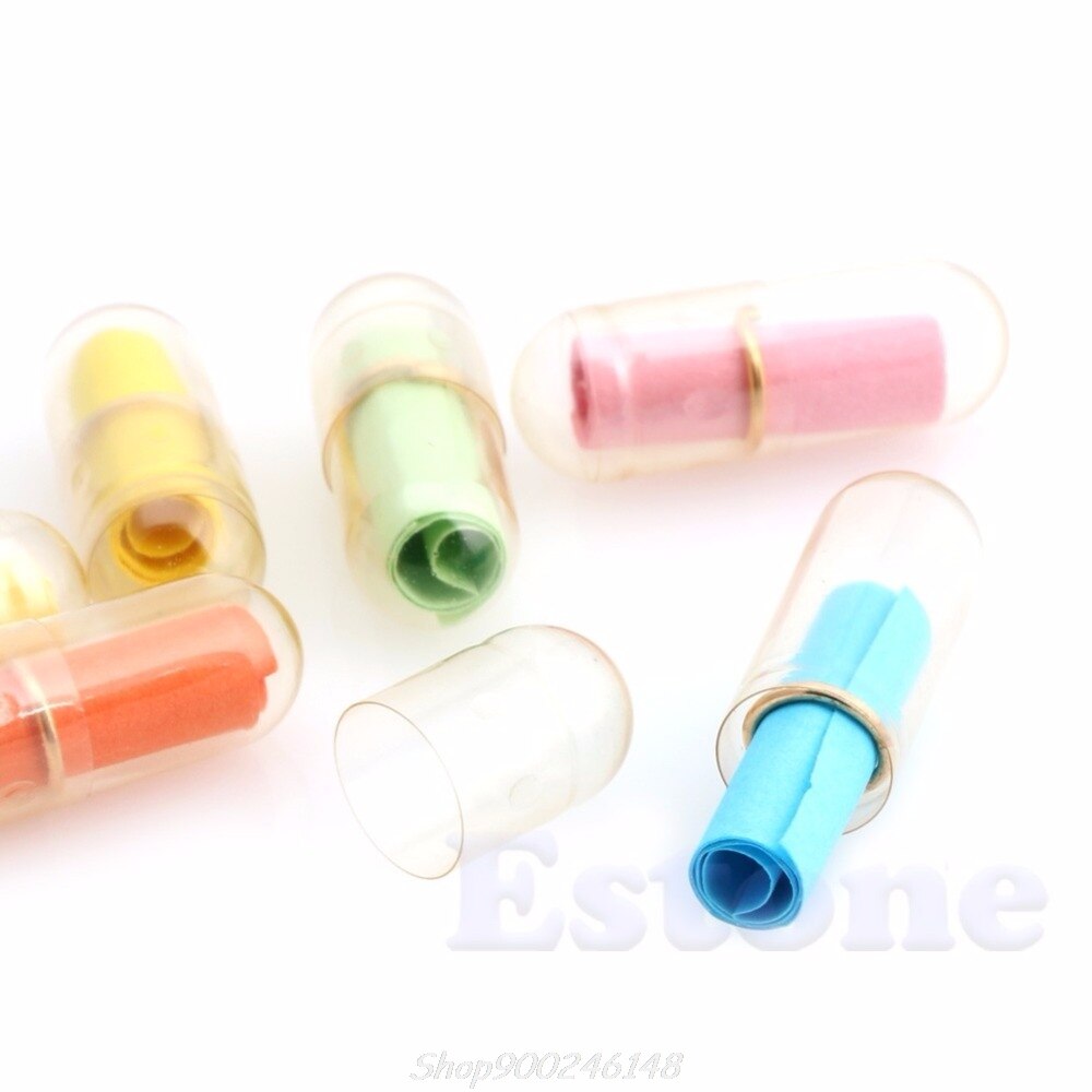 100Pcs Message in a Bottle Message Capsule Letter Cute Love Clear Pill Jy28 20