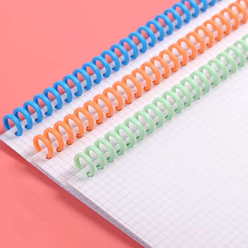Anillo de encuadernación de plástico para álbum de recortes, círculos de hojas sueltas con 25 agujeros para calendario, para A4, A5, A6, cuaderno de papel, papelería de oficina, 100 Uds.