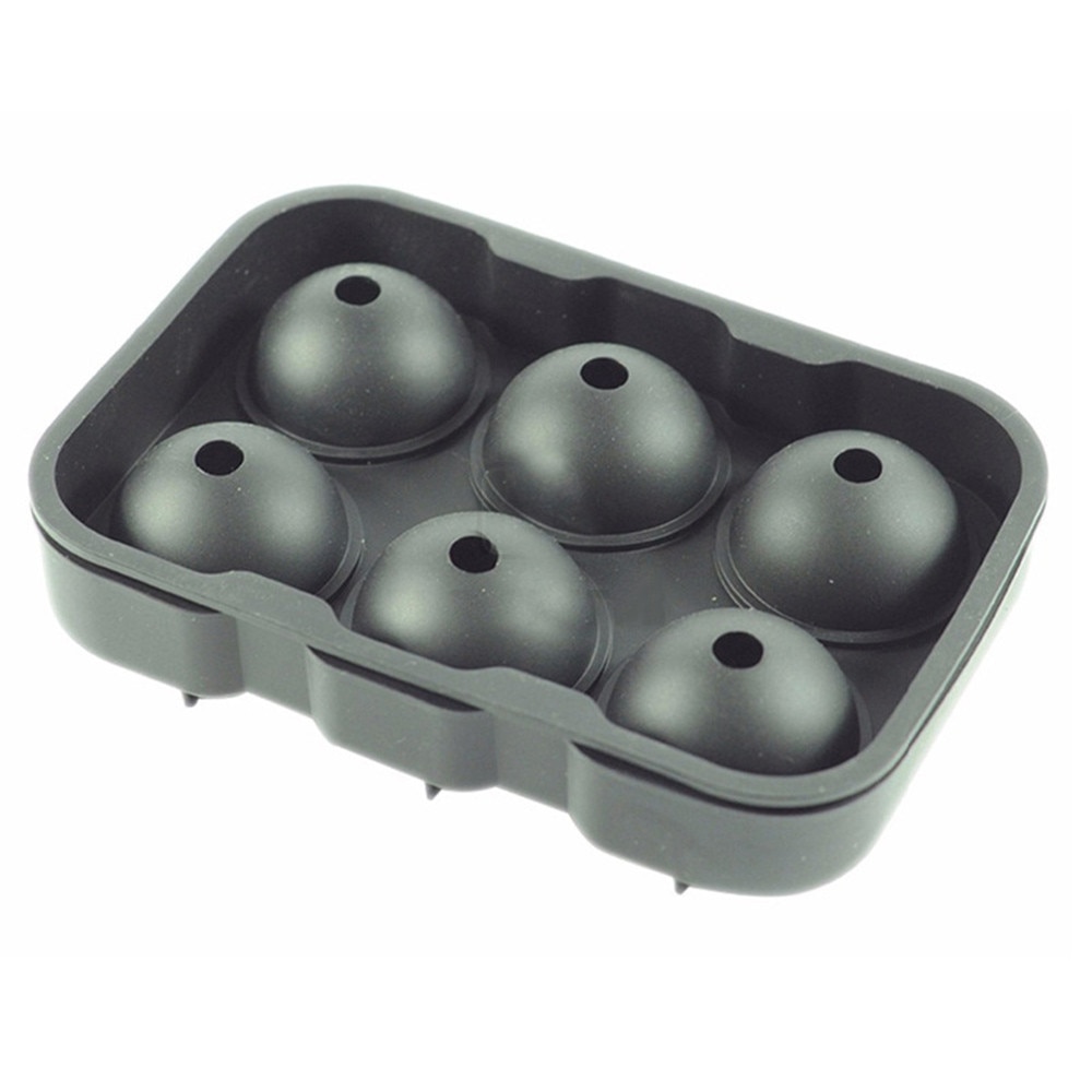Cocktail Whiskey Ice Ball Maker Ice Cube Tray 6 Large Silicone Ice Molds Maker Kitchen Bar Accessories a804 12