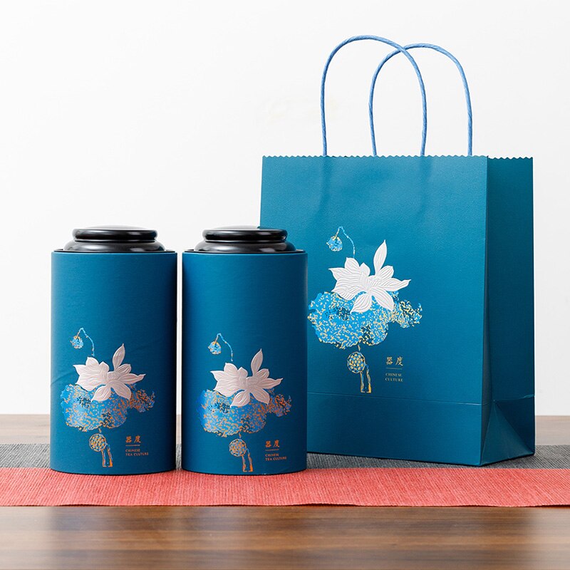 Xin Jia Yi Verpackung 30ml Flasche Recyceln Karton Rohr Verpackung Box: 8.3x16cm / Tiefe Blau
