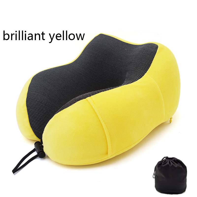 U Shaped Memory Foam Space Travel Neck Pillows Soft Slow Rebound Pillow Solid Neck Cervical Healthcare Bedding Wedge Pillow