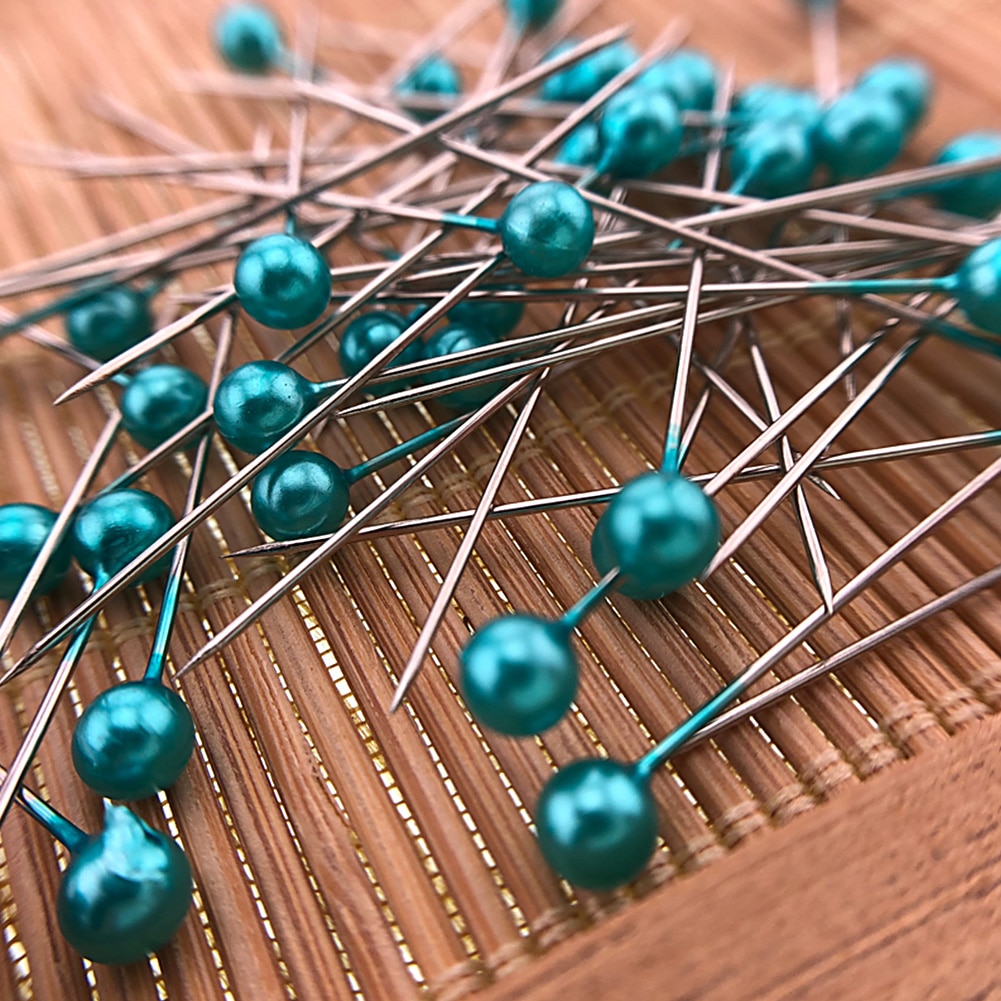 500 Stks/partij Ronde Parel Hoofd Spelden Bruiloften Corsage Bloemisten Naaien Pin Met Box Accessoires Diy Gereedschap