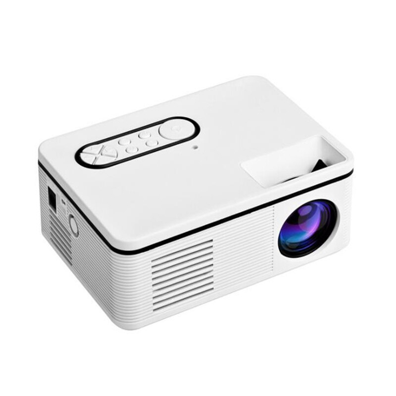 S361 Pro Led Mini Projector 320X240 Pixels Ondersteuning 1080P Hd Hdmi-Compatibel Usb Audio Draagbare Home theater Media Video Player: S361H90 White / uk plug