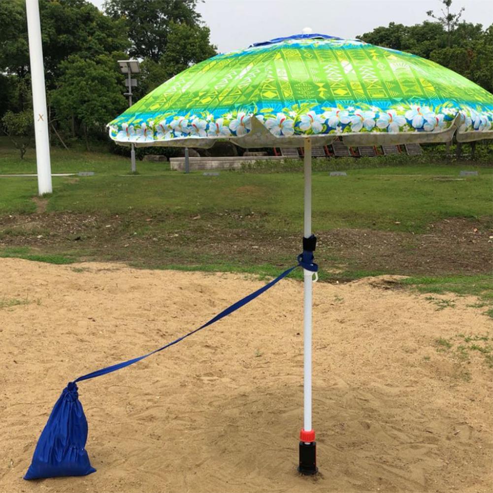 Justerbar 20-32mm strandparasoller sandanker med hvit krok kraftig jordankerstativ paraplytilbehør
