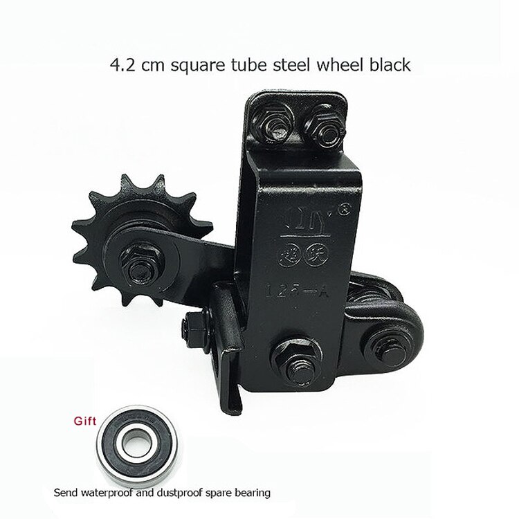 Ulepszony łańcuch motocyklowy elastyczny regulator automatyczny napinacz przewodnik łańcuch biegów dla samochodów sportowych Off-road SUV akcesoria do modyfikacji: 4.2cm square black