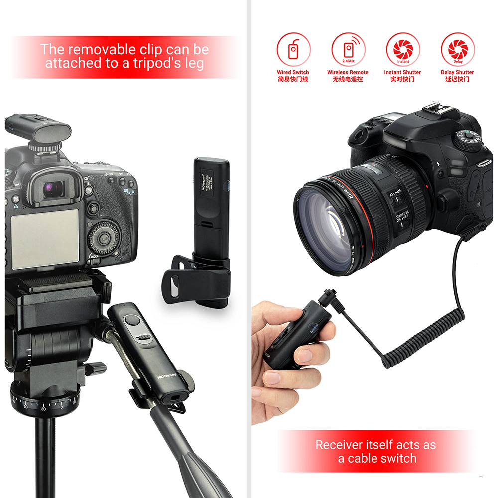 Camera Wireless Remote Control Controller Shutter Release with 4 AAA Batteries for Canon EOS 60Da 60D 450D 400D 350D 1200D 1100D