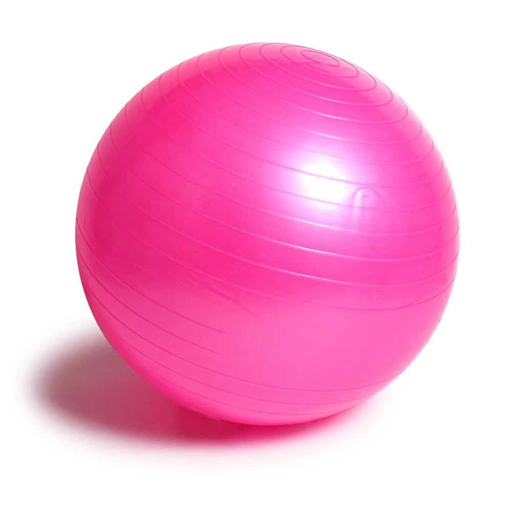 Fitness Yoga Ball 85cm Smooth Balance Fitness Gym Exercise Ball With Pump Balance Pilates Workout Balls: Pink