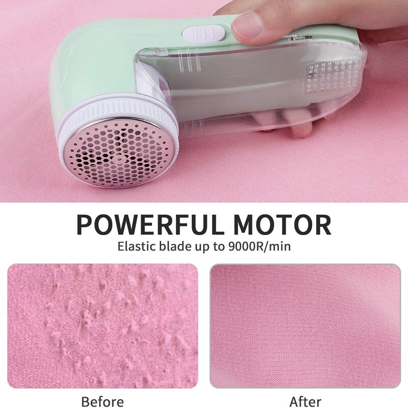 Mini Electric Clothes Sweater Fabric Shaver, Furniture Upholstery Couch Bed Portable Fuzz Pill Shaver Lint Remover