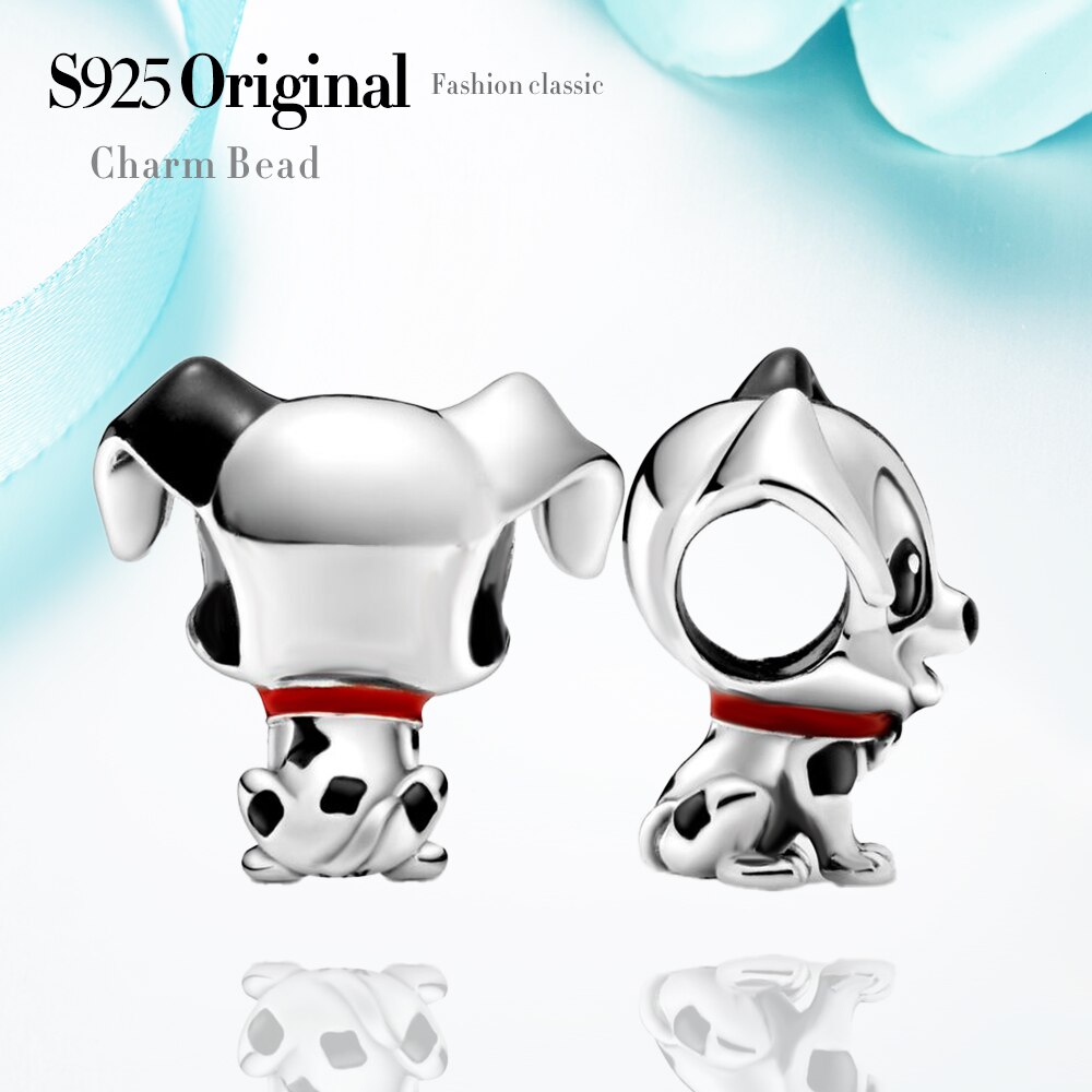 2020 nuovo Stile Animale FAI DA TE Cute Dog Pendenti E Ciondoli Branello Branelli di Fascino Del Braccialetto Delle Donne 925 Originale 925 Gioielli In Argento Sterling che fanno