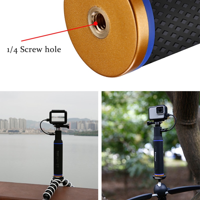 5200 mah opladeligt kamera power bank håndtag monopod stativ genopladeligt batteri til gopro max hero 9/8/7/6/5 osmo pocket action