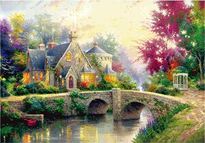 Vendita a buon mercato Per Adulti puzzle di 2000 pezzi creativo paesaggio di puzzle per adulti di decompressione per bambini giocattolo educativo: A-7005