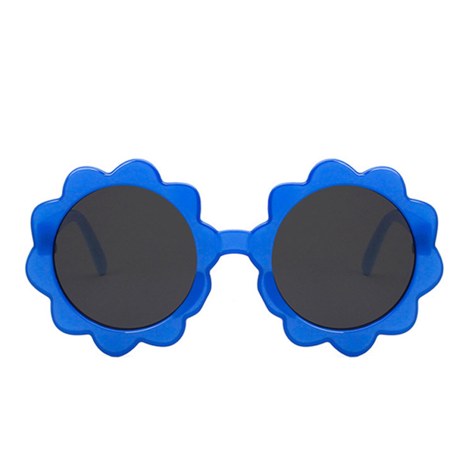 Vintage Kids Zonnebril Kind Zonnebril Ronde Bloem Gafas Baby Kinderen UV400 Sport Zonnebril Meisjes Jongens Oculos De Sol: Blauw