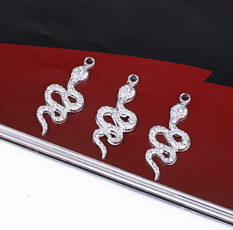 5 Pcs Punk Snake Earring Charms Lichtmetalen Connector Bevindingen Vintage Oor Ketting Hanger Diy Sieraden Accessoire C472: Default Title