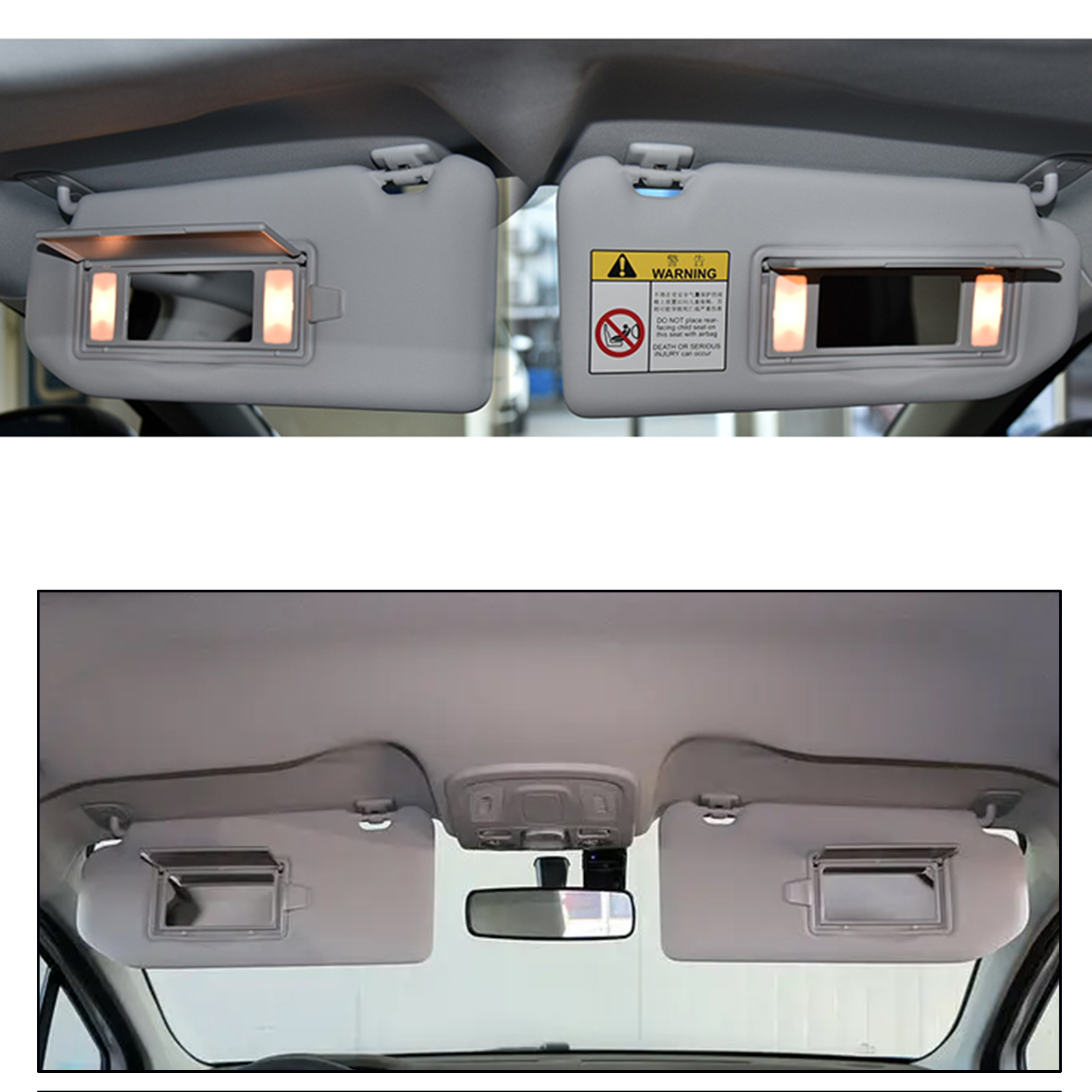 2X Interieur Zonneklep Clips Fastener Clip Ondersteuning Hook Holder Hanger Voor Peugeot 107 307 307CC 307SW 206 306 Citroën c1 DS3 C5