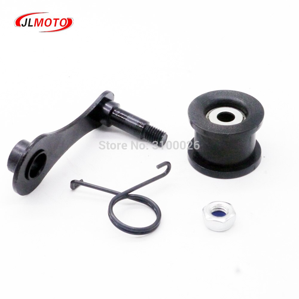 Chain Tensioner Spring Roller Slider Guide Adjuster Wheel Pulley Kit fit for Dirt Pit Mini Bike Moto ATV Quad Scooter Motor Part