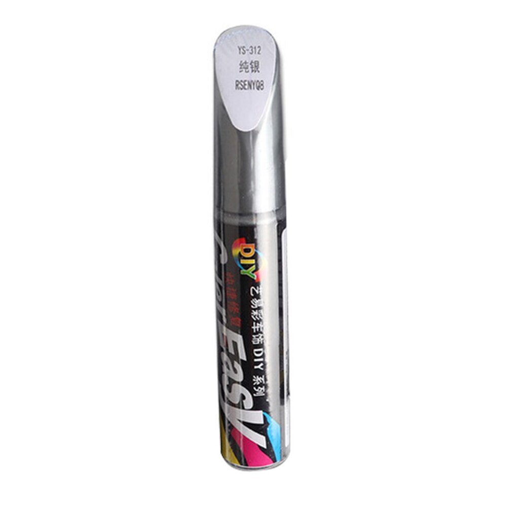 Bil special touch up penna pärlvit röd svart silver billack yta för att repa reparation lack reparation skönhetsverktyg: Siliver
