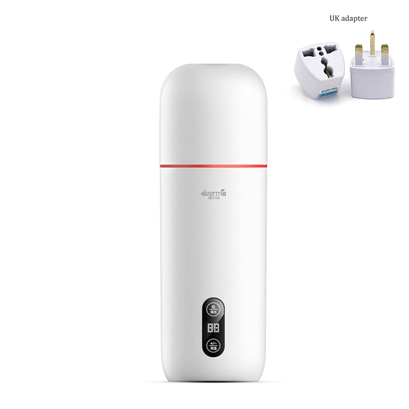 Xiaomi butelka wody 350ML czajnik wody sterowanie dotykowe Drinkware termos kubki odkryty sport szkoła wyciek dowód uszczelnienie wspinaczka: Add UK adapter