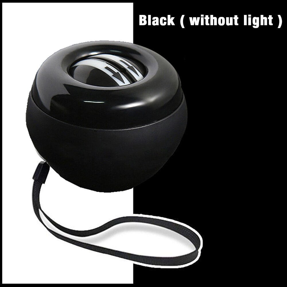 Auto-Start Spinner giroscópico muñeca poder bola Metal con luz LED brazo dedos muñeca músculo fortalecedor pelota de mano: Beige
