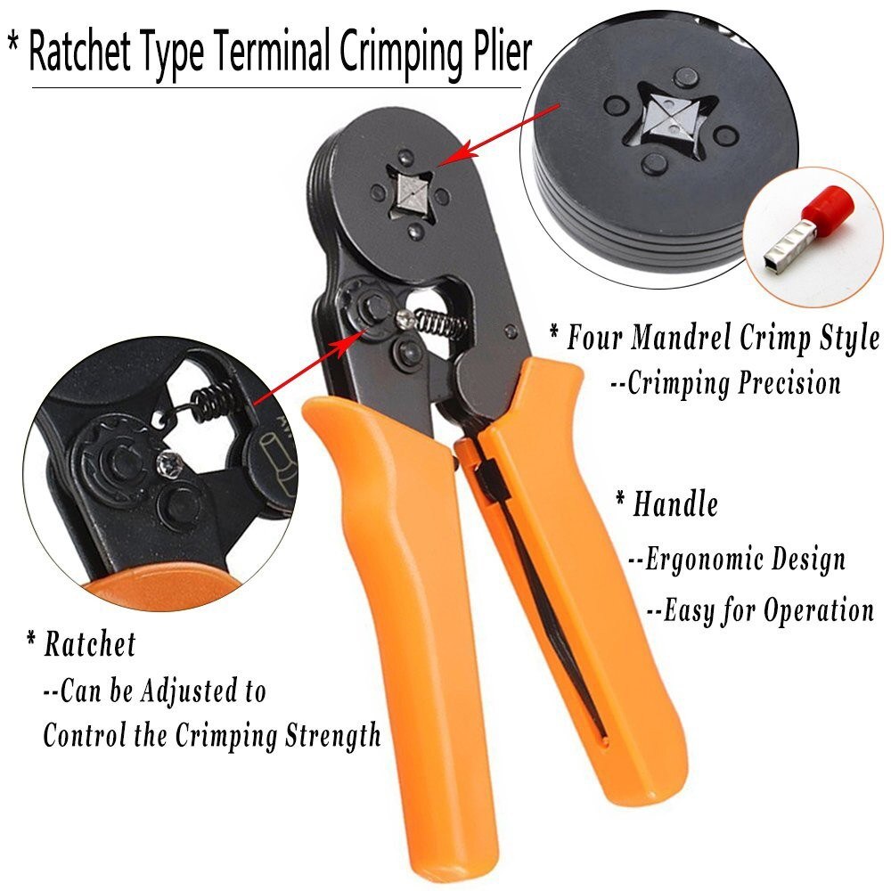 Virola friso kit de ferramentas virola crimper alicate friso fio termina terminais metal fio marceneiros virola crimper conjunto