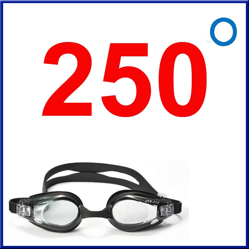 Jiejia Profesional Bijziendheid Zwembril Voor Mannen, Anti-Fog Waterdicht,, Anti Uv, bril Voor Zwemmen Set,: myopia -2.5 OPT1003